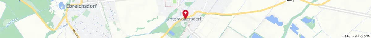Kartendarstellung des Standorts für Sonnhof Apotheke in 2442 Unterwaltersdorf